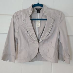 WHBM CUTAWAY CROPPED JACKET